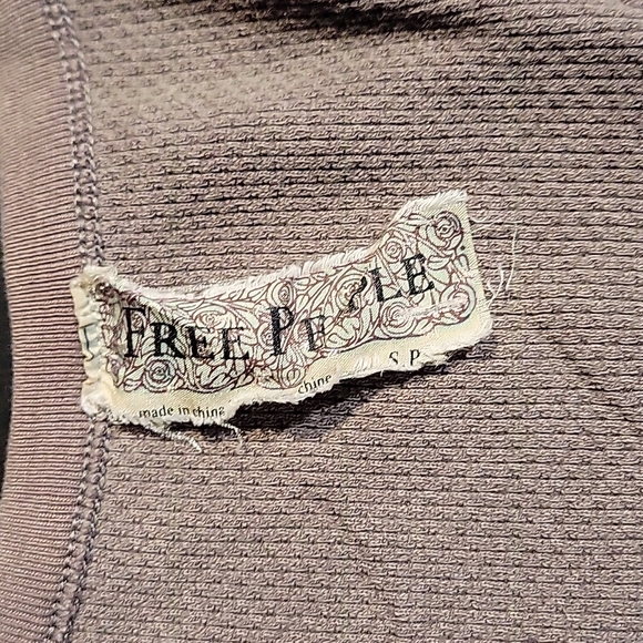 Free People Lavender Long Sleeve Top - Picture 3 of 3